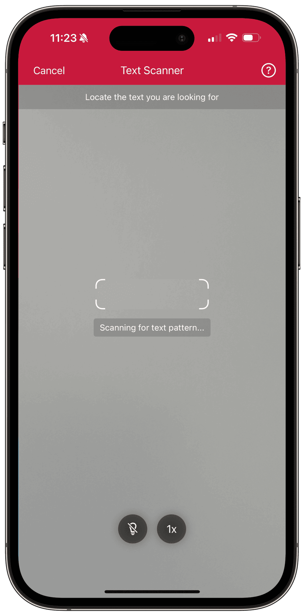 Text Pattern Scanner RTU UI