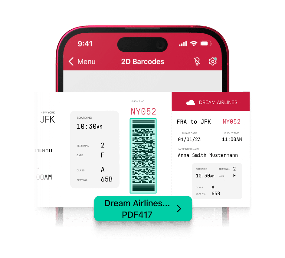 Air Travel Barcode Scanner