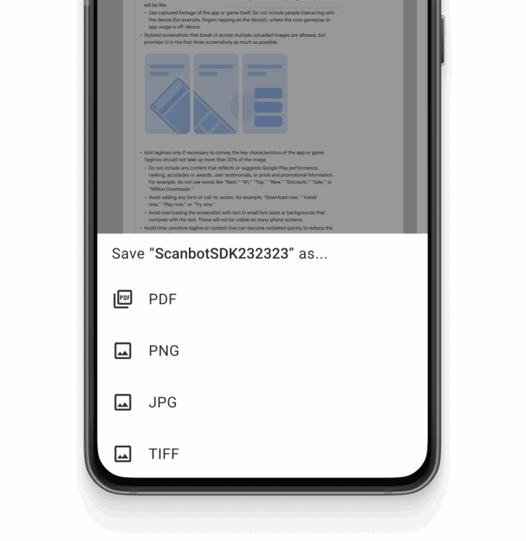 Multiple export formats