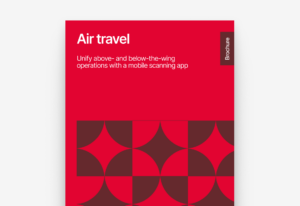 Air travel brochure