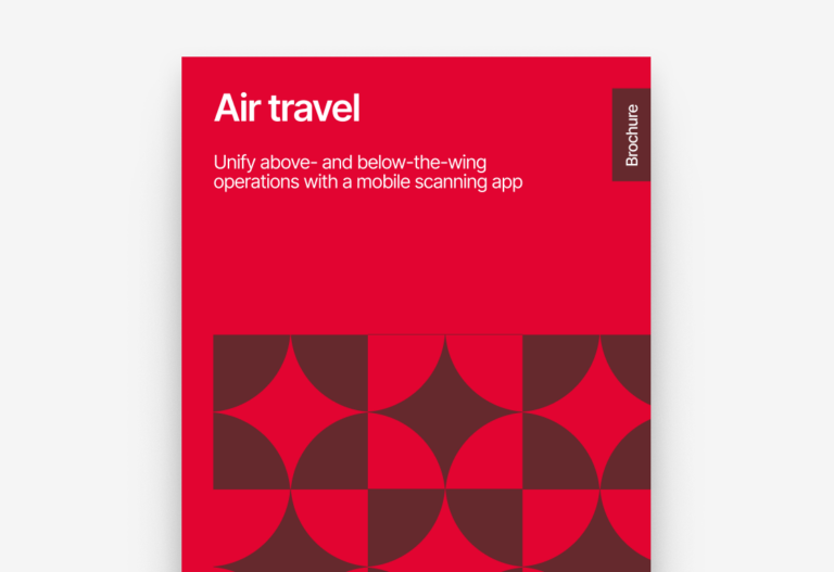 Air travel brochure