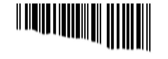 Example of a ripped barcode