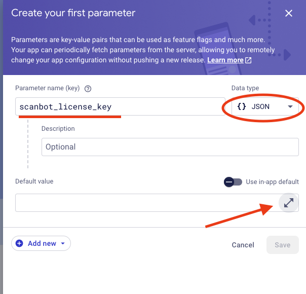 Setup Default Value