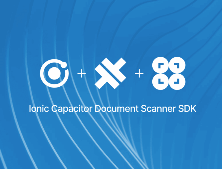 Ionic Capacitor Document Scanner SDK