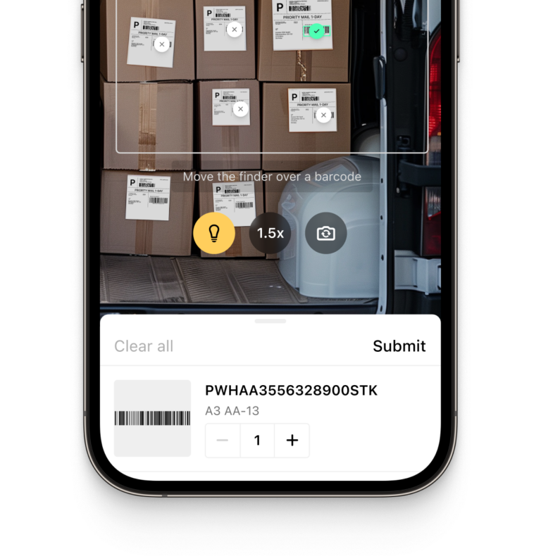Find & Pick Barcode Scanner