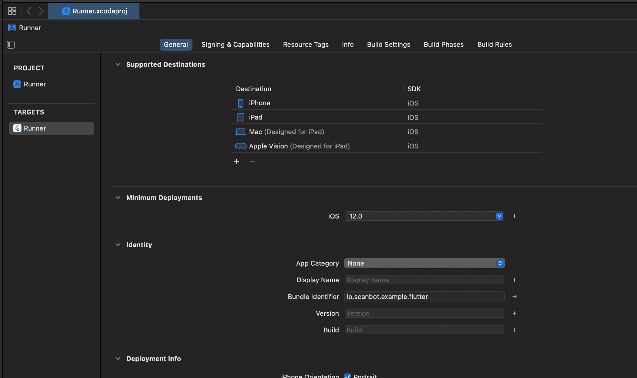 Finding the bundle ID in your Flutter project in Xcode