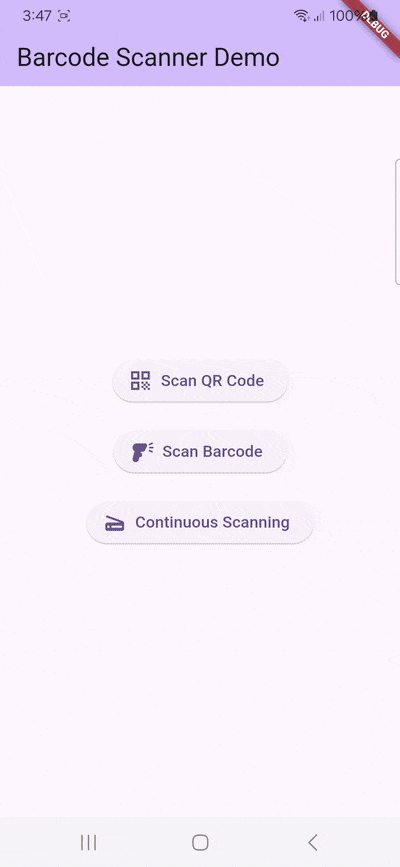 Scanning only 1D barcodes with the flutter_barcode_scanner package