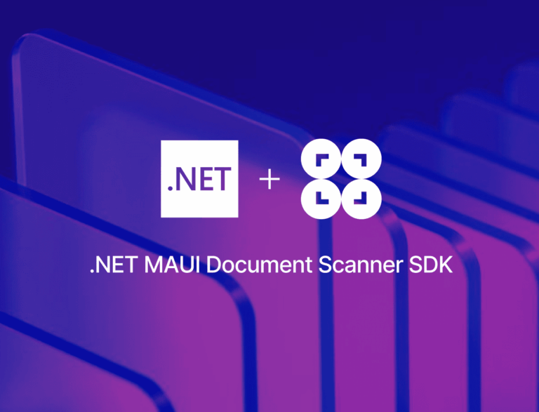 .NET MAUI Document Scanner SDK