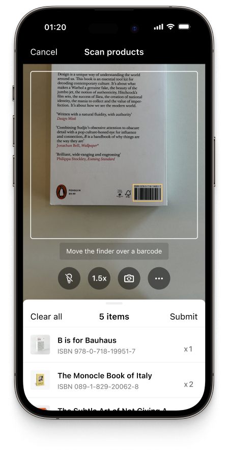 batch scanning functionality