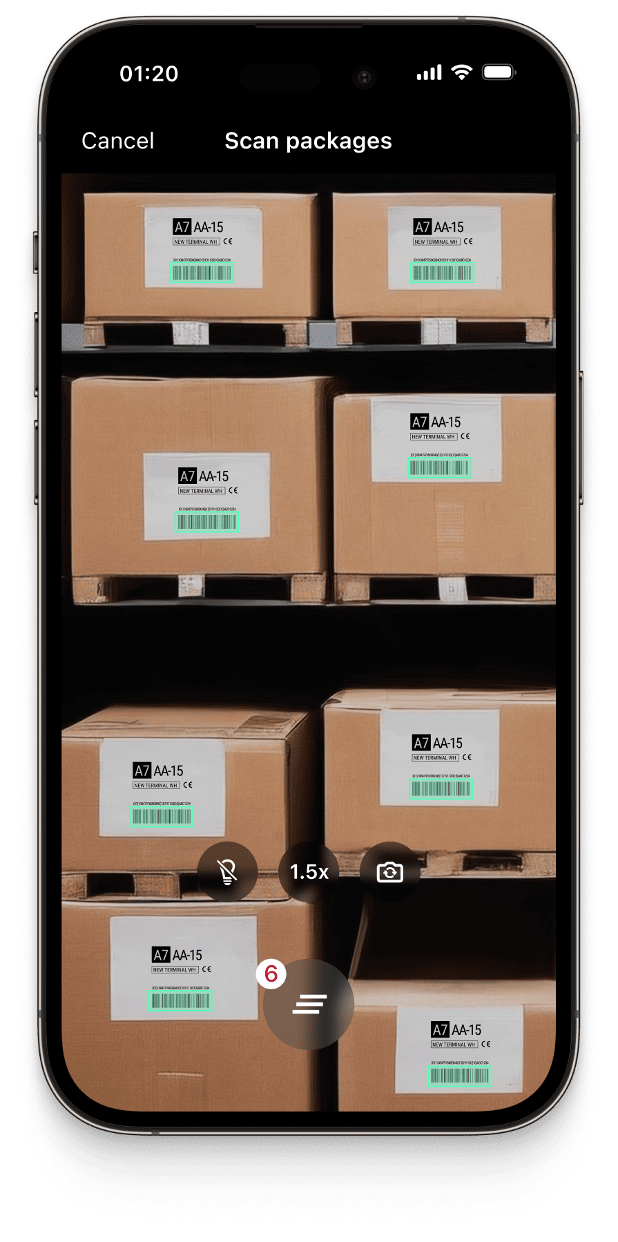 scanning multiple packages at once