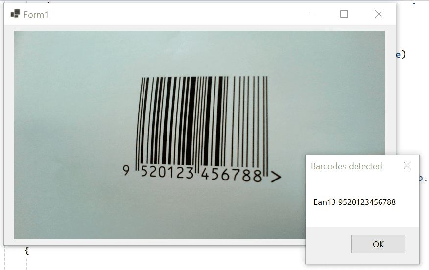 winforms-net9-barcode-scanner-tutorial-result Scanning a barcode with our WinForms .NET 9 barcode scanner