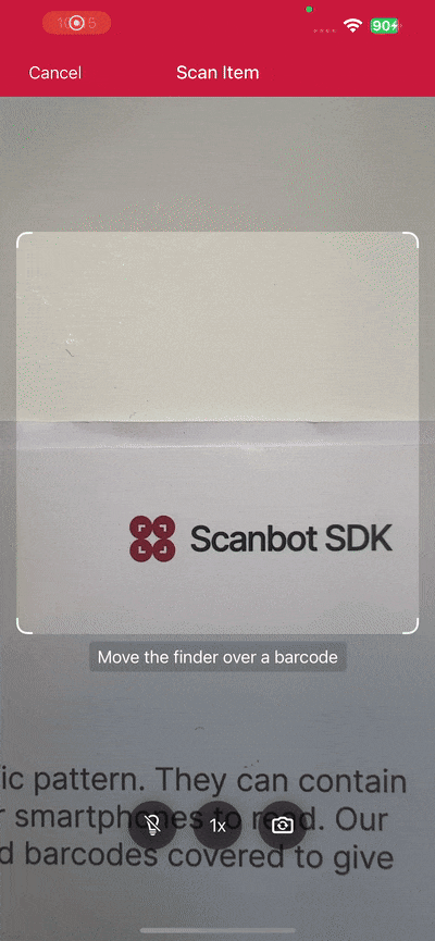 ios-barcode-scanner-tutorial-storyboard-single-scanning Scanning a single QR code with our iOS Barcode Scanner app