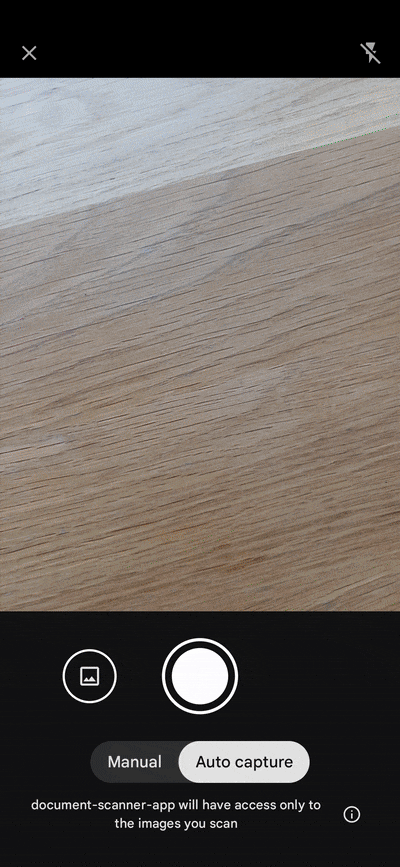 react-native-document-scanner-plugin-tutorial-gif Scanning a document and exporting it as a PDF with the react-native-document-scanner-plugin