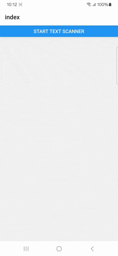 react-native-expo-text-scanner-tutorial-gif Performing text recognition with pattern matching using our React Native text scanner app built in Expo