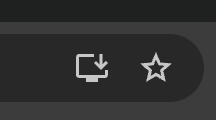pwa-installation-icon The icon for installing the PWA appears in your browser's address bar
