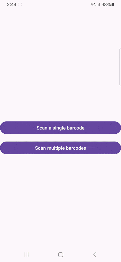 Scanning a single barcode with the Scanbot Android Barcode Scanner SDK