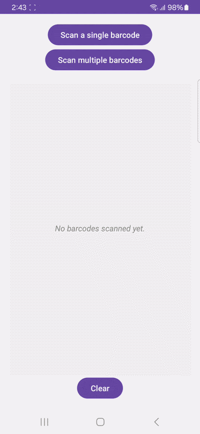 Scanning multiple barcodes with zxing-android-embedded